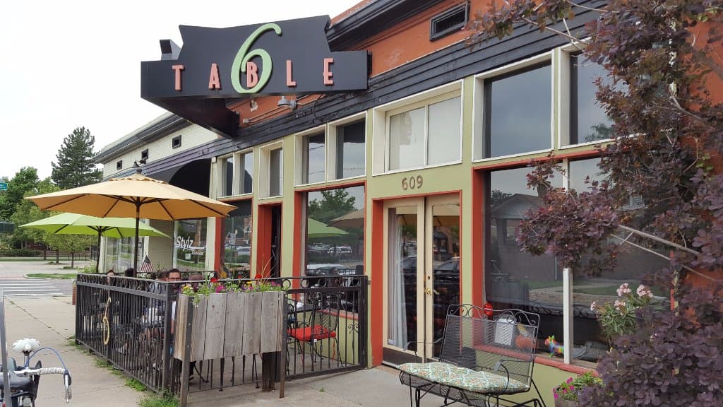 outdoor seating and entrance