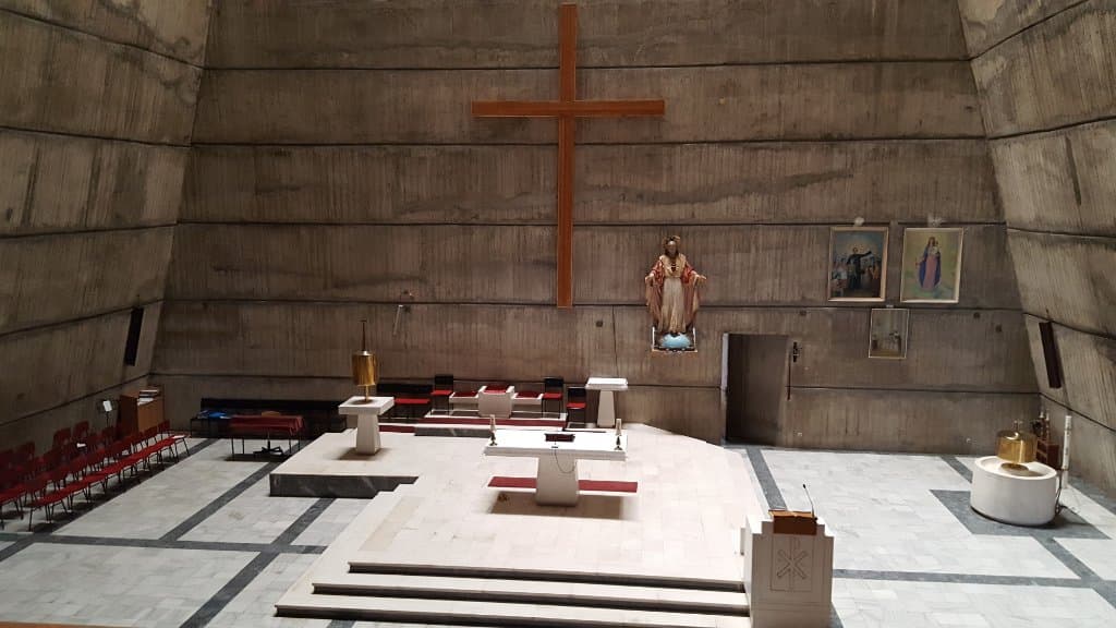 View of altar area from the choir loft