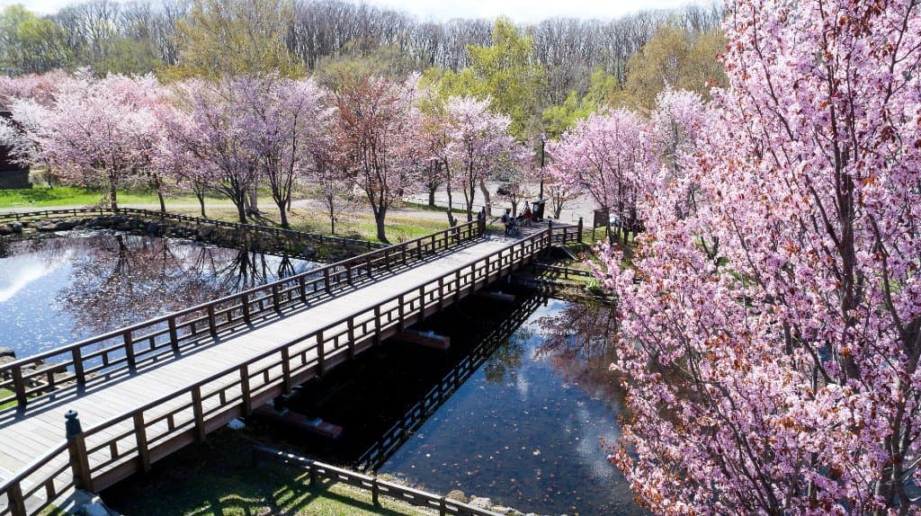 再現された「二代目鏡橋」