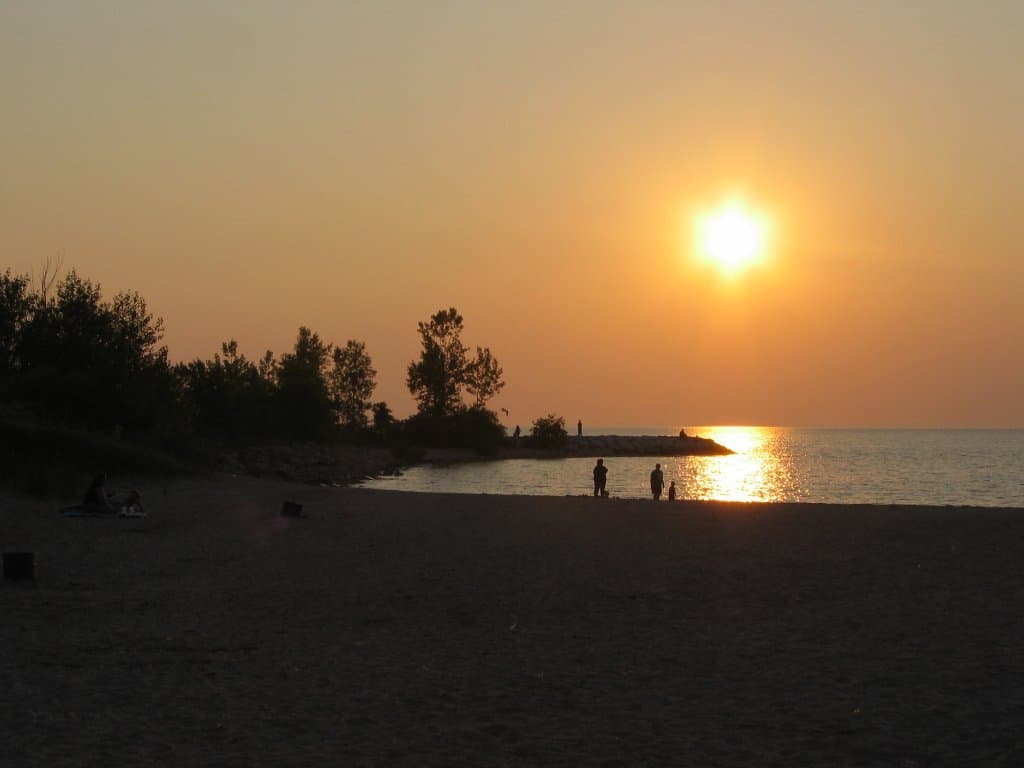 Sunset on the Main Beach