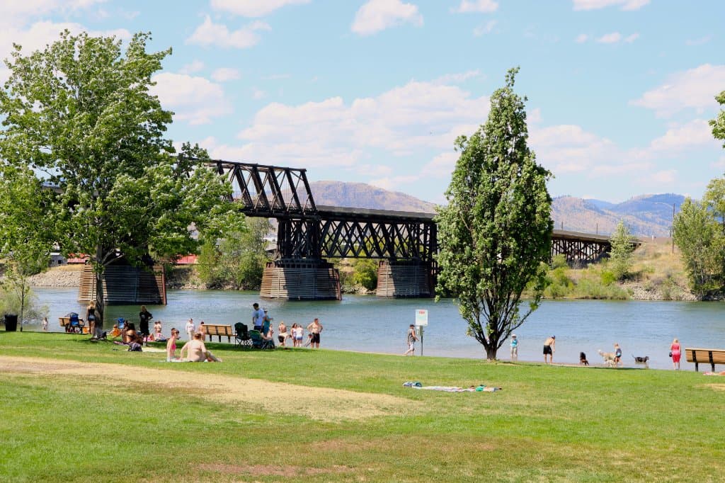 Red Bridge by Pioneer Park beach