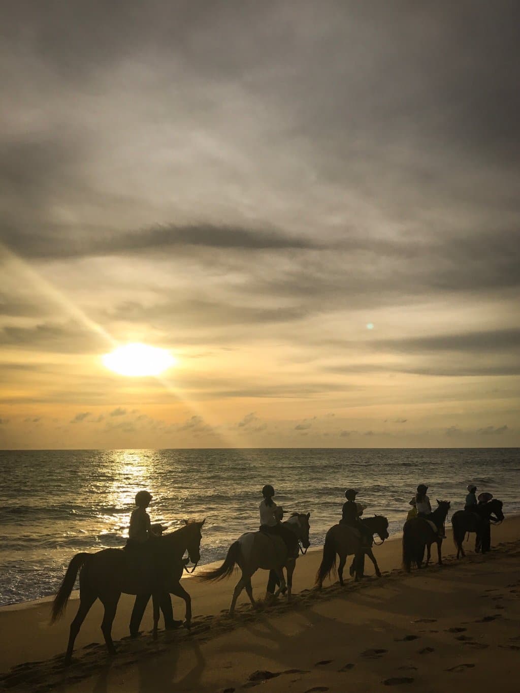 Horse riding on the beach and during sunset..... bliss!