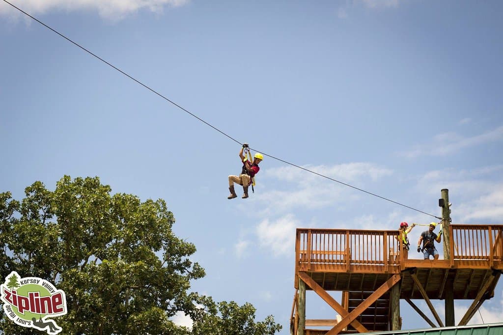 Kersey Valley Zipline, Archdale NC 336-431-1700
