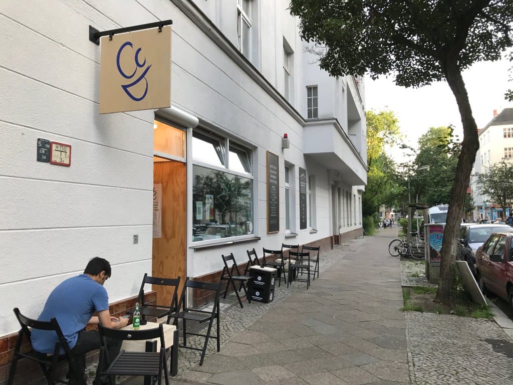 the entrance of Comedy Café Berlin