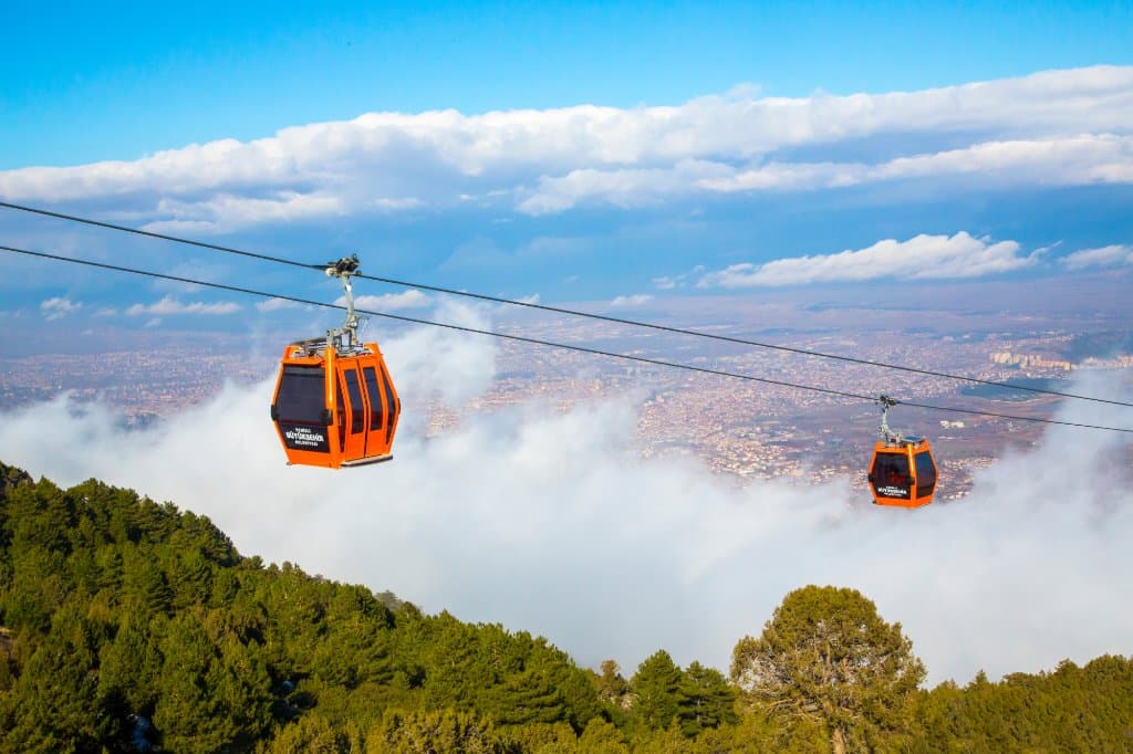 Denizli Teleferik Manzarası ve Bağbaşı Yaylası