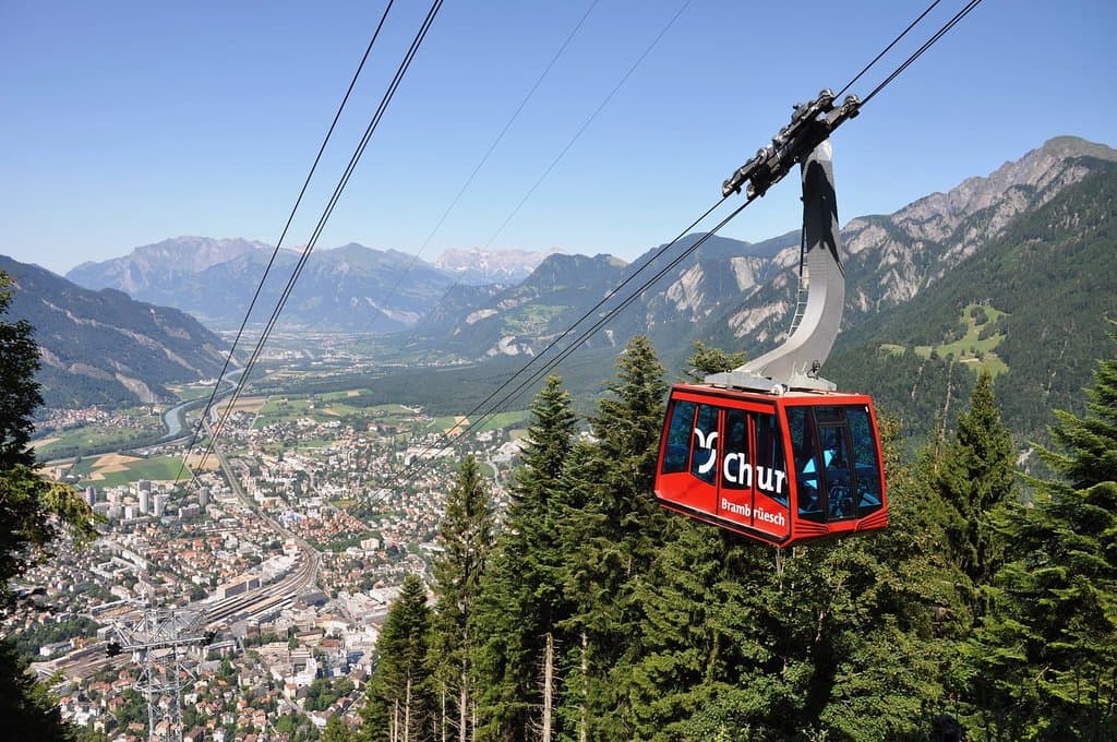 Brambrüesch Cable Car Station Chur