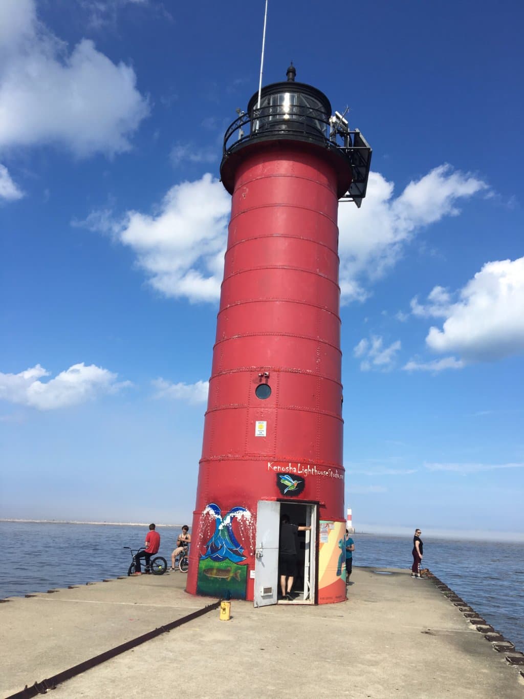 Lighthouse at the end of the road.
