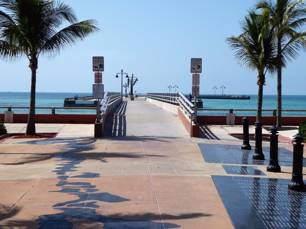 Looking towards the pier