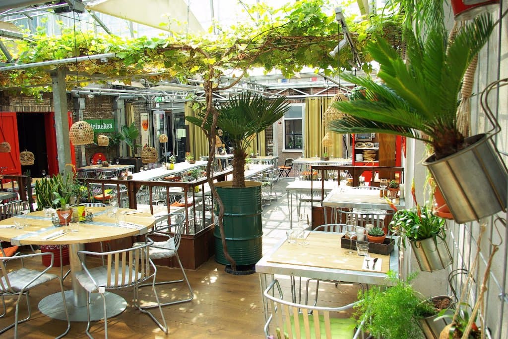 Summer garden restaurant