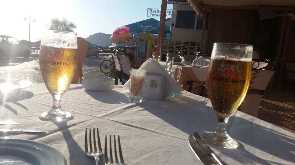 Draught Corfu Beer in Arillas