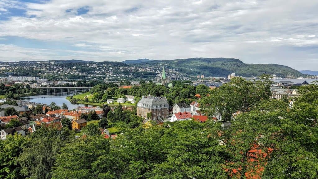 vista desde la Fortaleza de Kristiansten