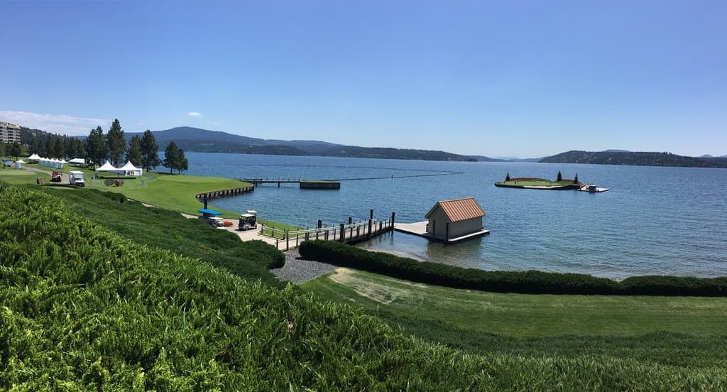 Coeur d'Alene Resort Golf Course and Floating Green