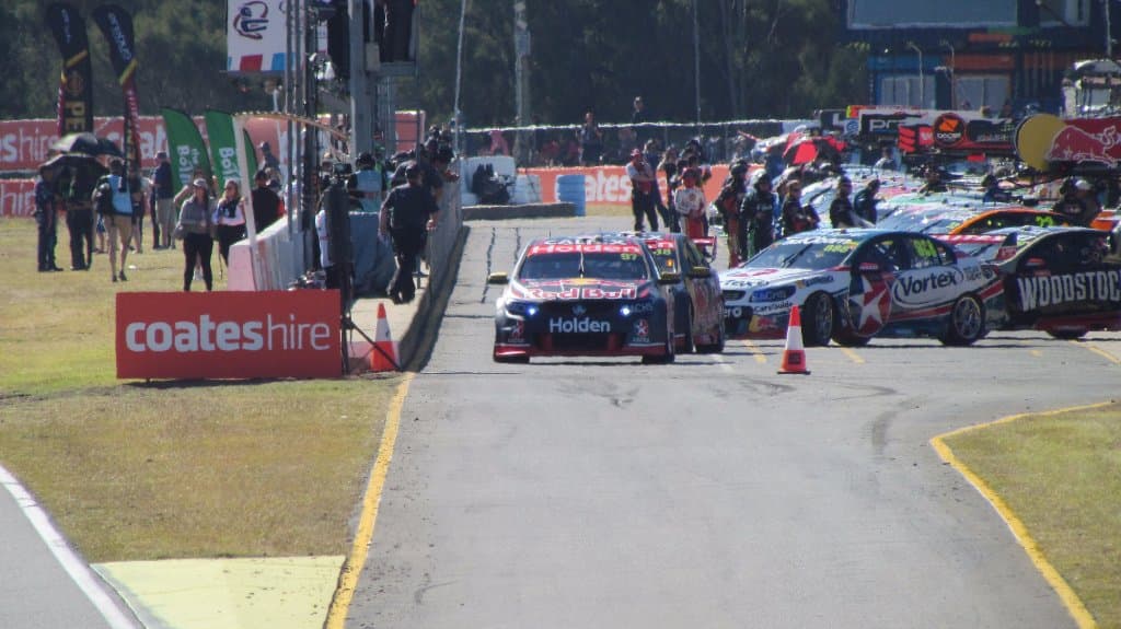 Exiting the pits