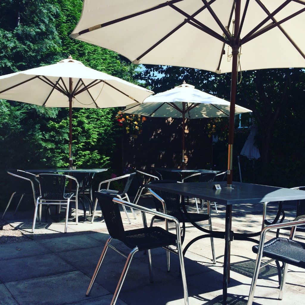 Our sun trapped patio area is perfect on a warm day 