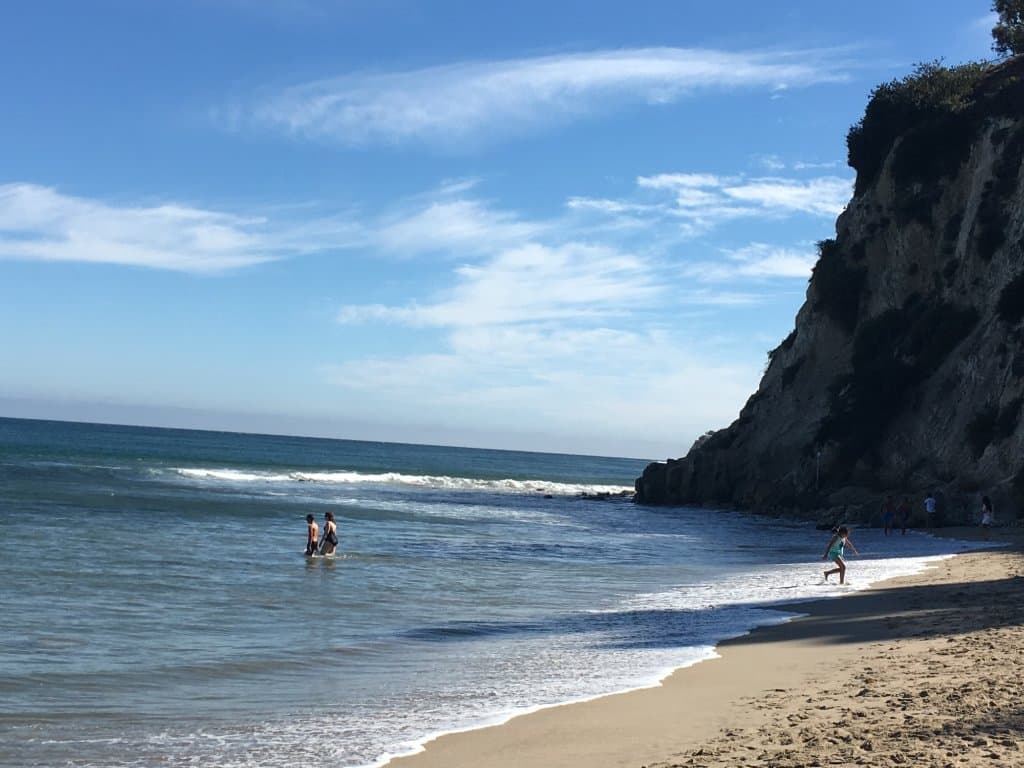 this is on the far right side of the beach