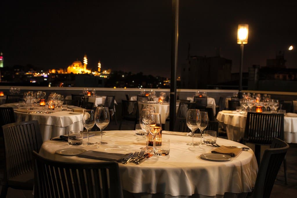 Terrace with Suleymaniye Mosque View