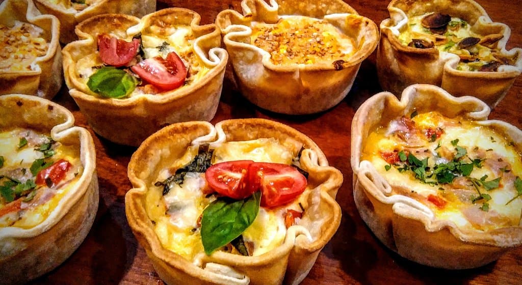 CESTAS O QUICHES RELLENAS