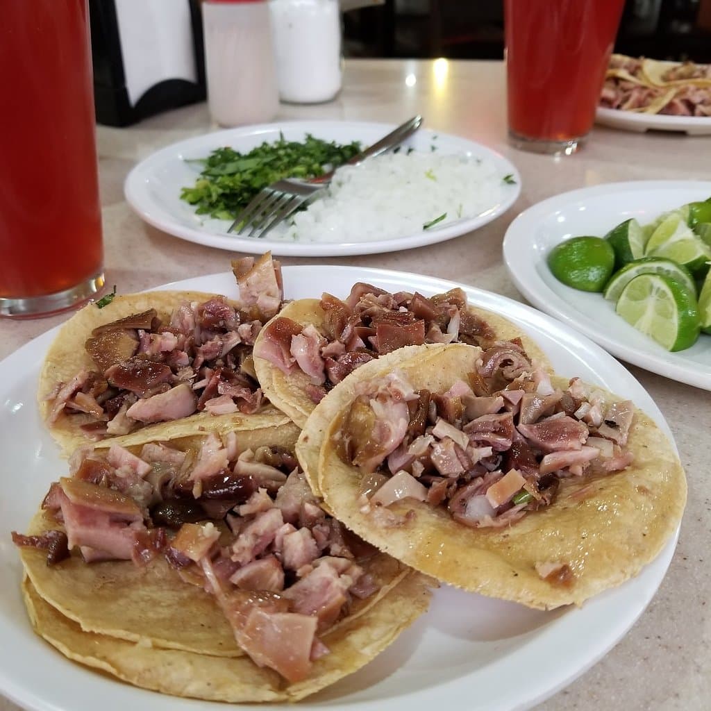 Los mejores tacos de buche y tepache! Muy buena selección de tacos. Muy buen servicio.