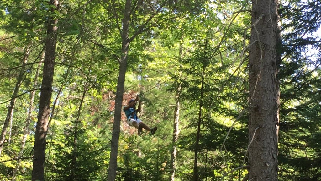 Zip lining