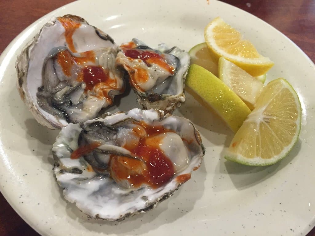 ... dinner time raw oysters