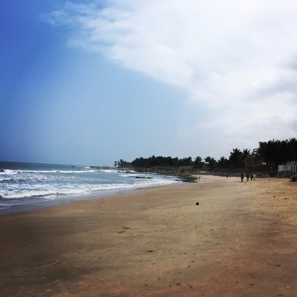 Western side of the beach