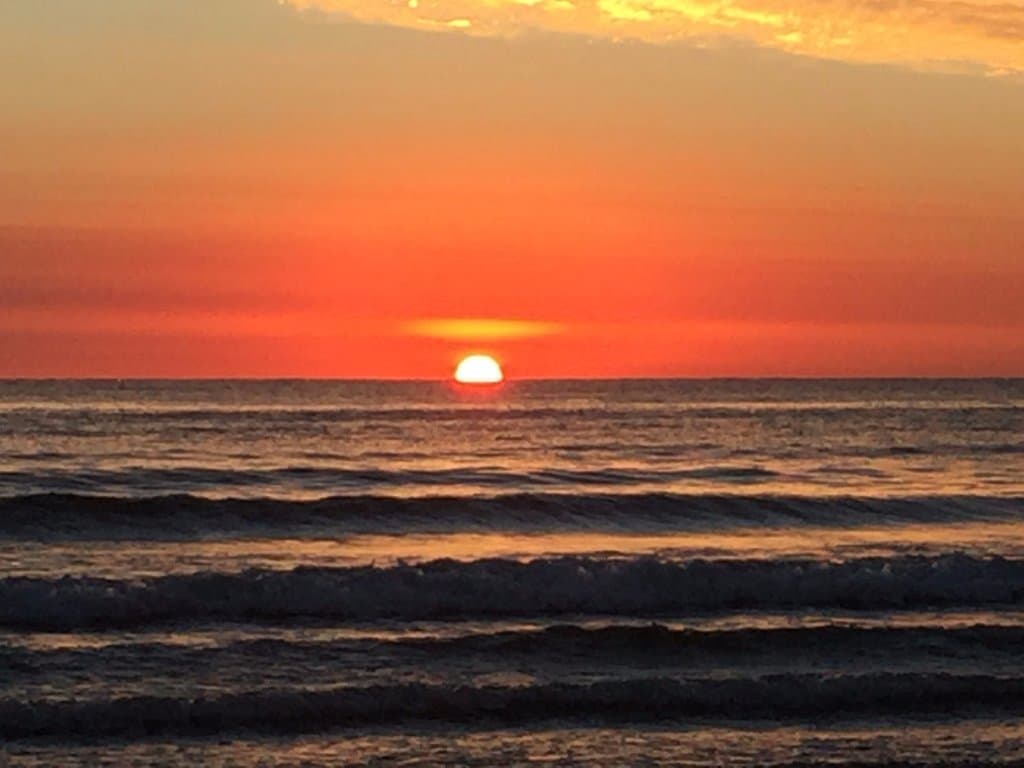 atardecer en Solanas