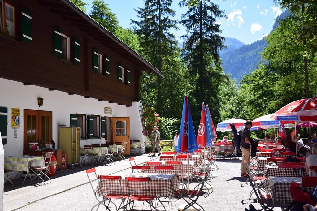 Outside eating area