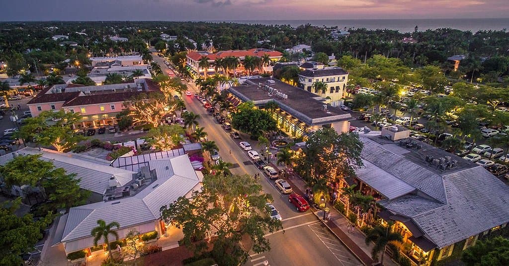 Third Street South is only two blocks from the Gulf and is the perfect spot for sunset and dinne