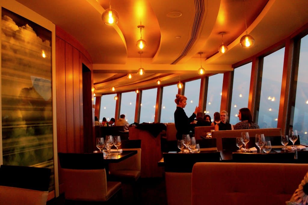 The rotating dining room.