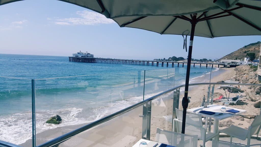 Amazing lunch with the best ocean view in Malibu