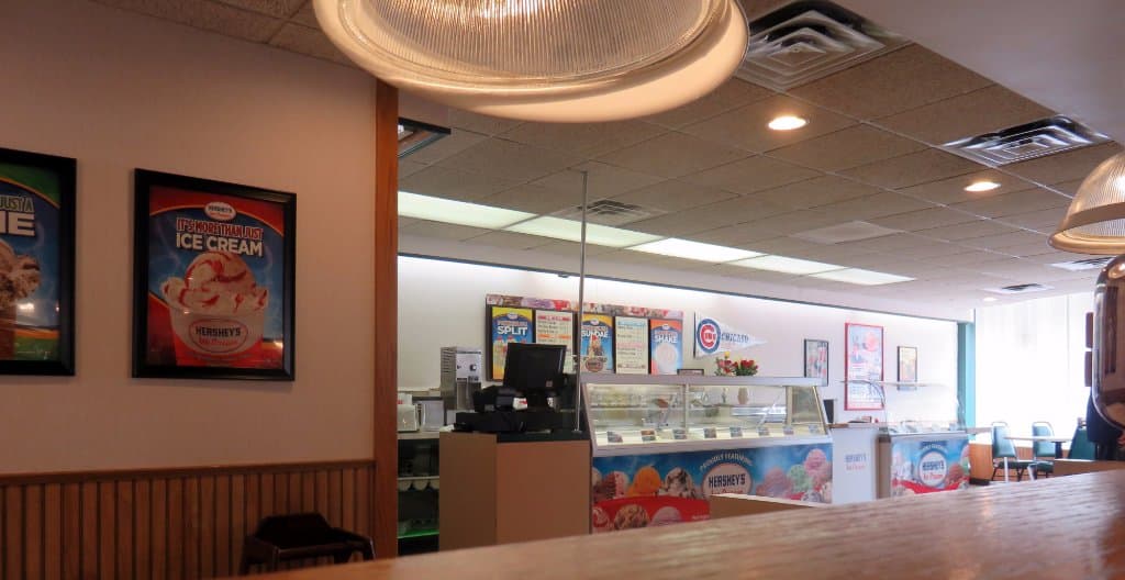 ice cream counter