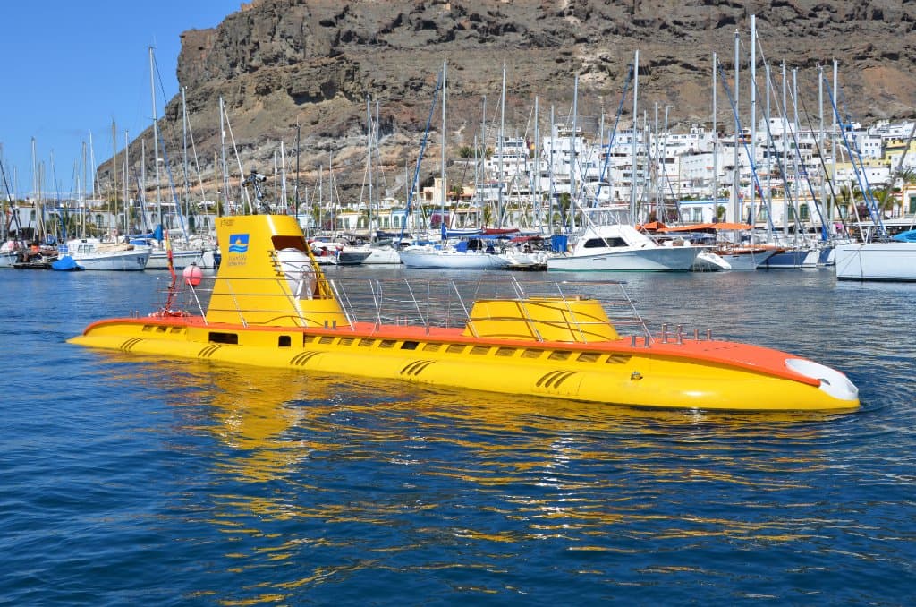 Submarino "Golden Shark" en Puerto de Mogán 