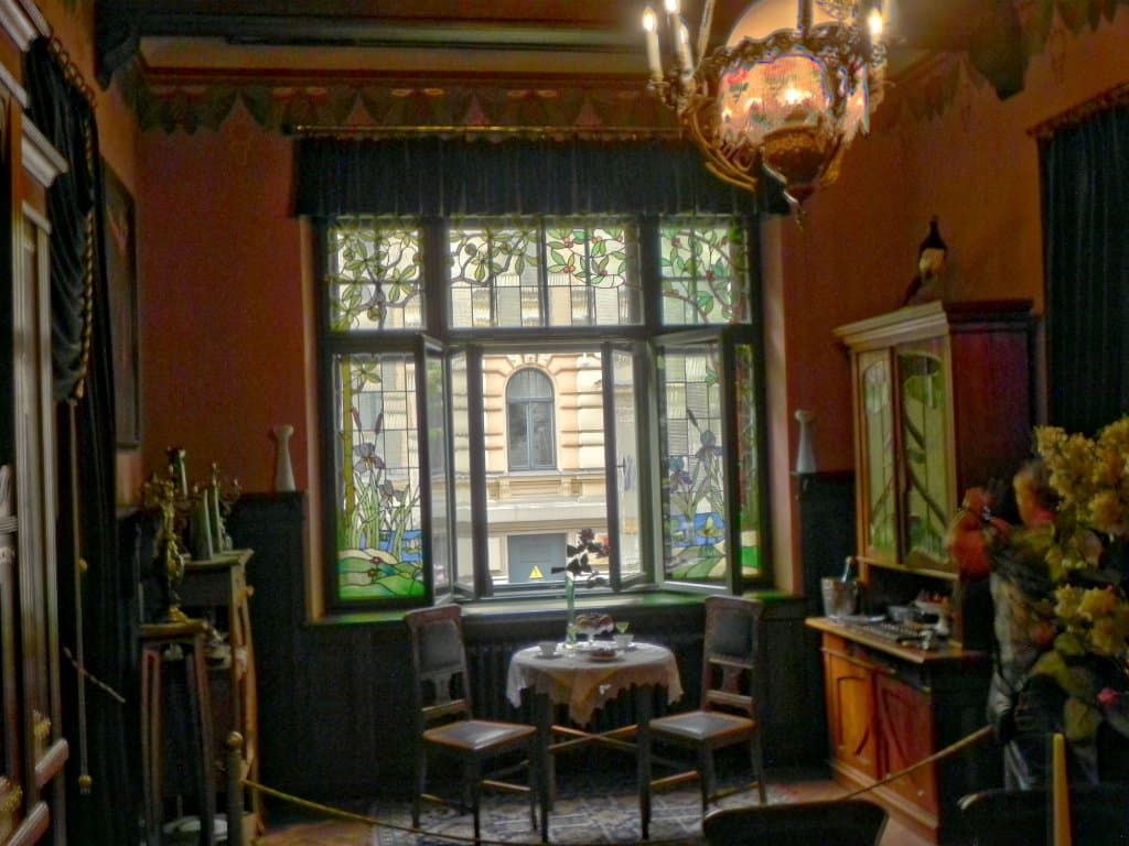 In the sitting room