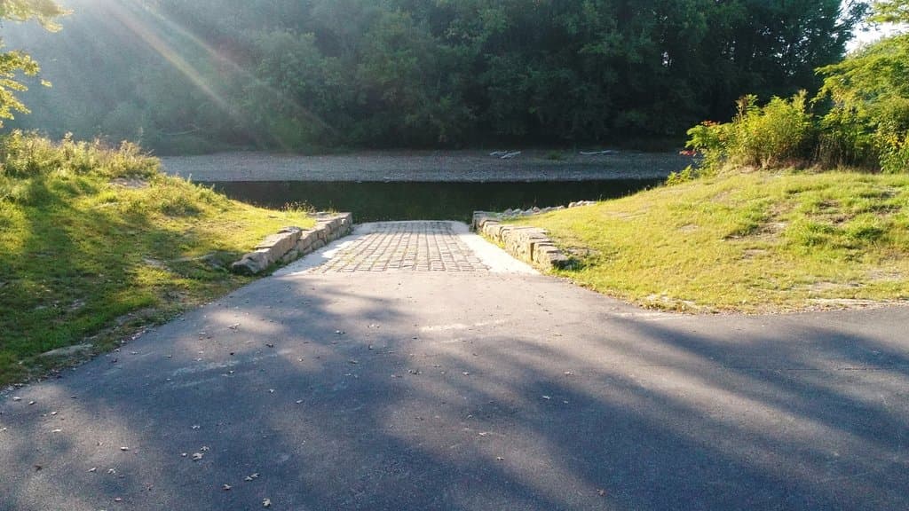 canoe launch ramp to river