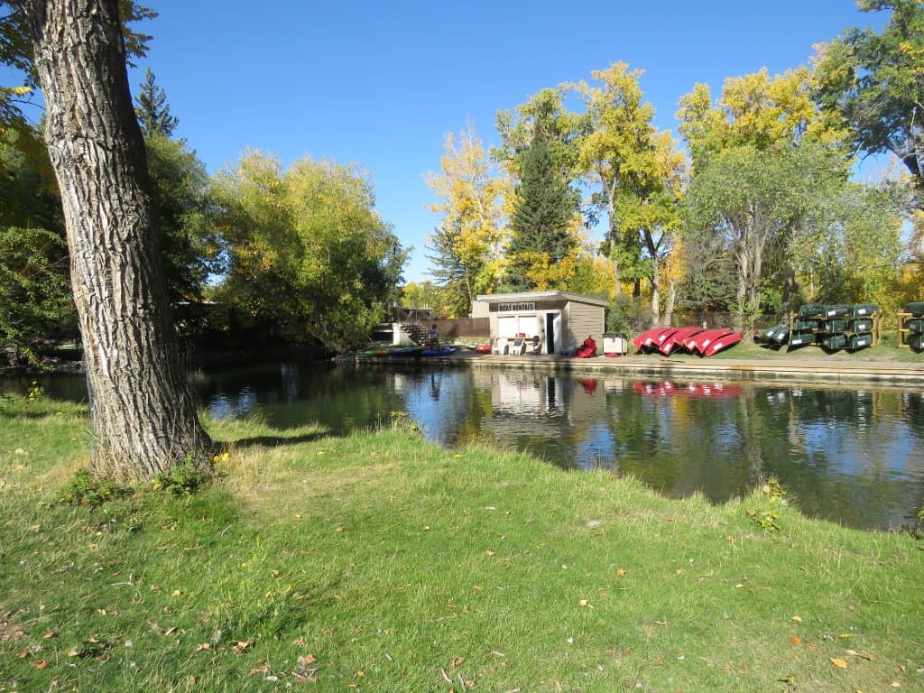 Boathouse at on the lagoon