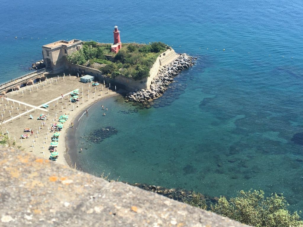 Capo Miseno dal castello museo di  Baia
