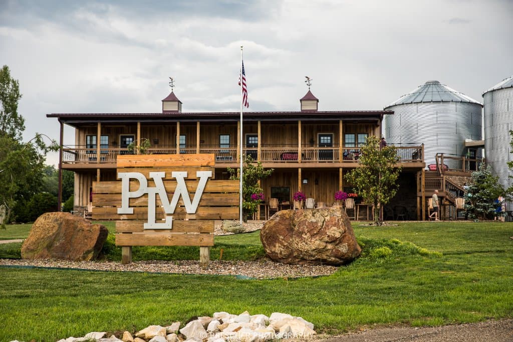 Front of Patoka Lake Winery (photo by Brescher Photography)