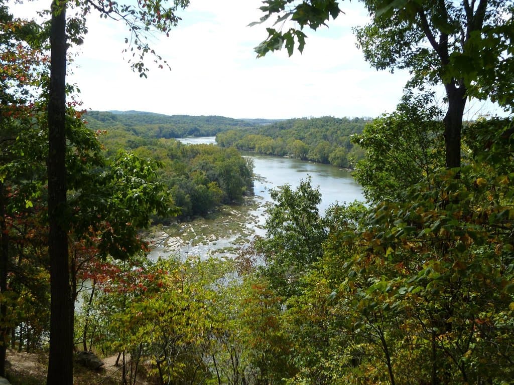 The Shenandoah River from the Murphy/Chambers Trail turnaround.