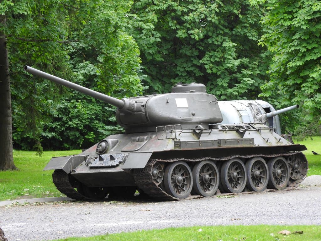 T-34 in grounds of Viimsi Manor House grounds