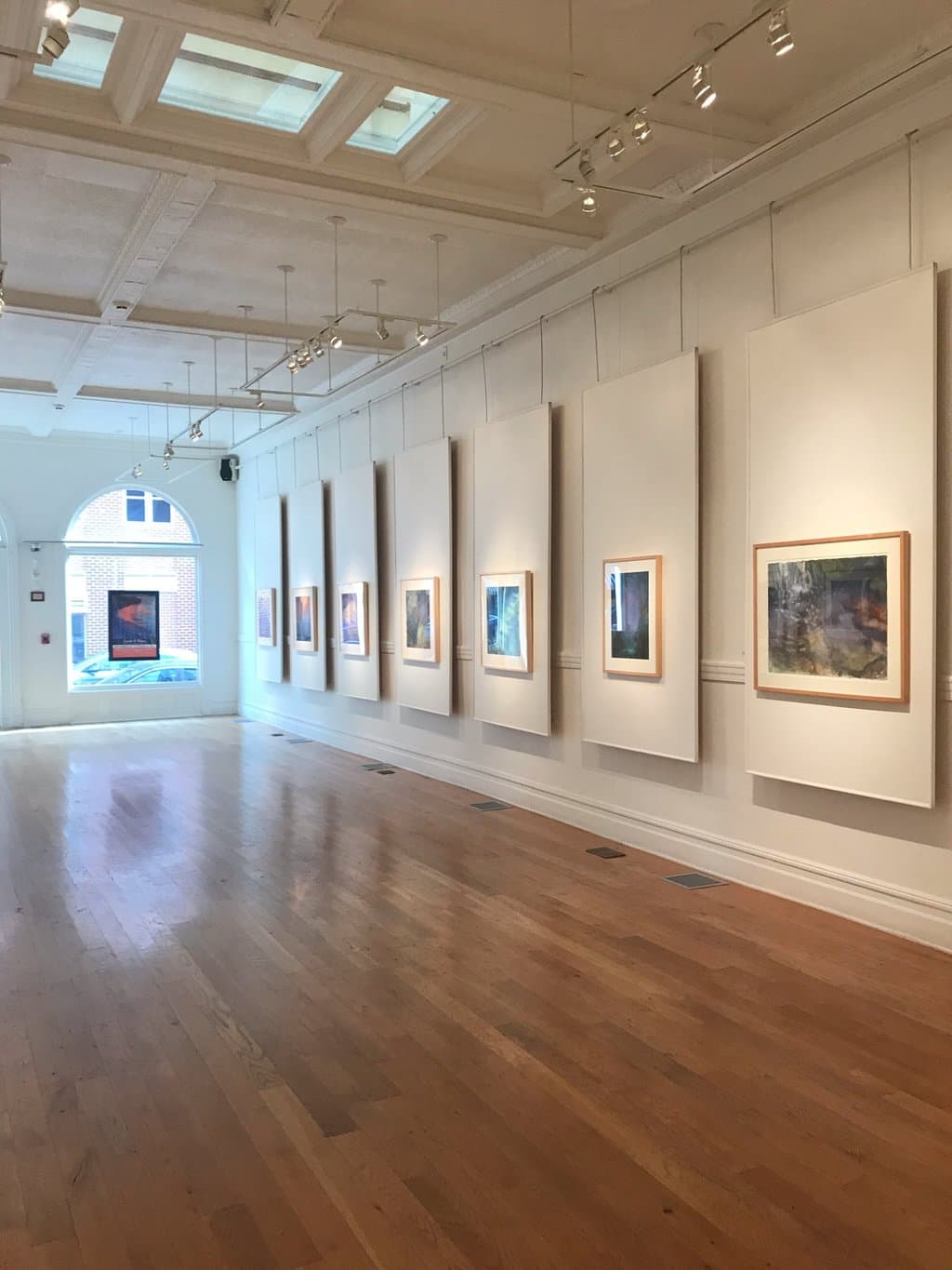 Beautiful art exhibit in the gallery