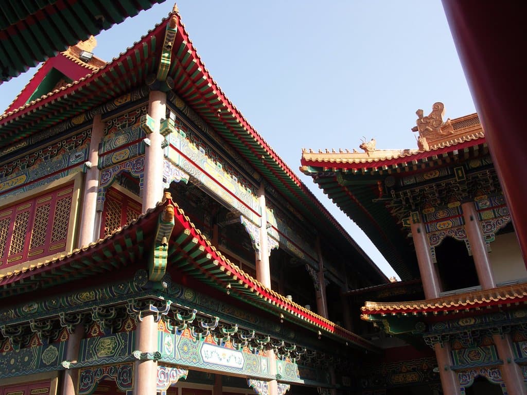 différentes parties du temple