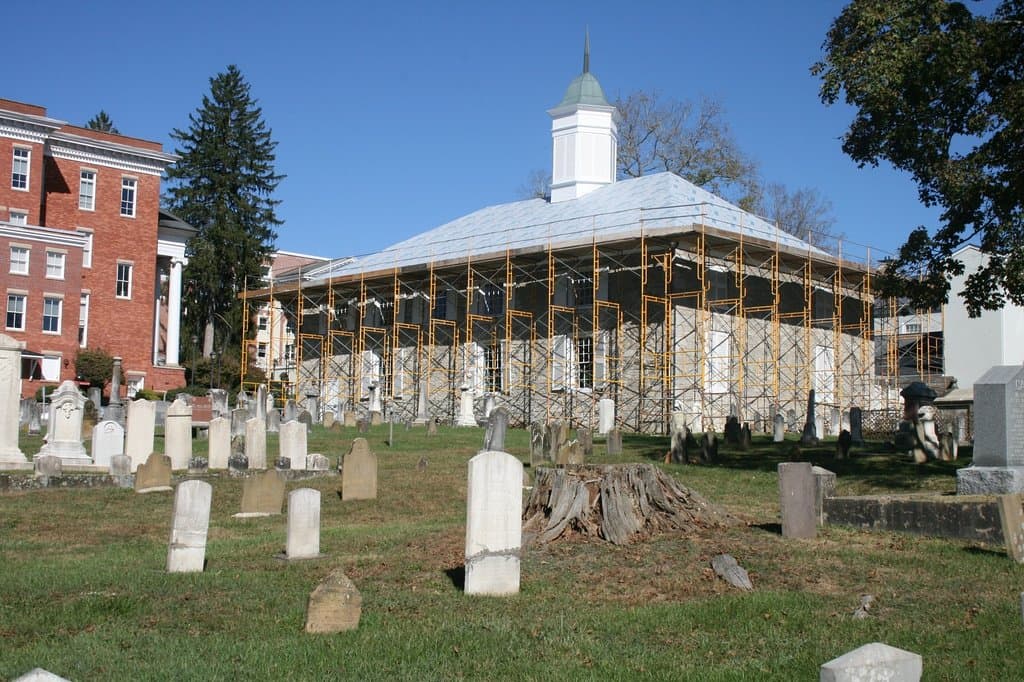 the church is being repaired