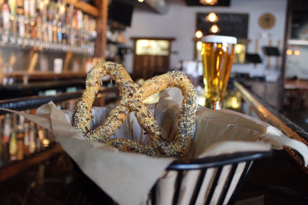 We specialize in craft beer and hand-rolled and baked to order artisan soft pretzels.