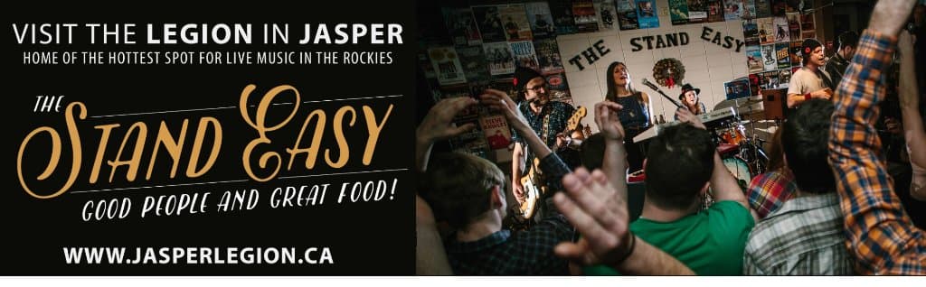 The Stand Easy, The Jasper Royal Canadian Legion's pub, eatery, and entertainment venue. 