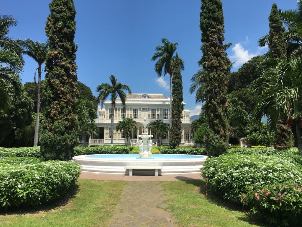 The Beautiful Formal Gardens. The fountain is actually an original piece from 1881!