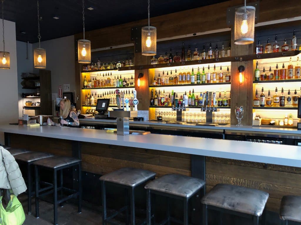 Spurs upstairs bar with Carrie