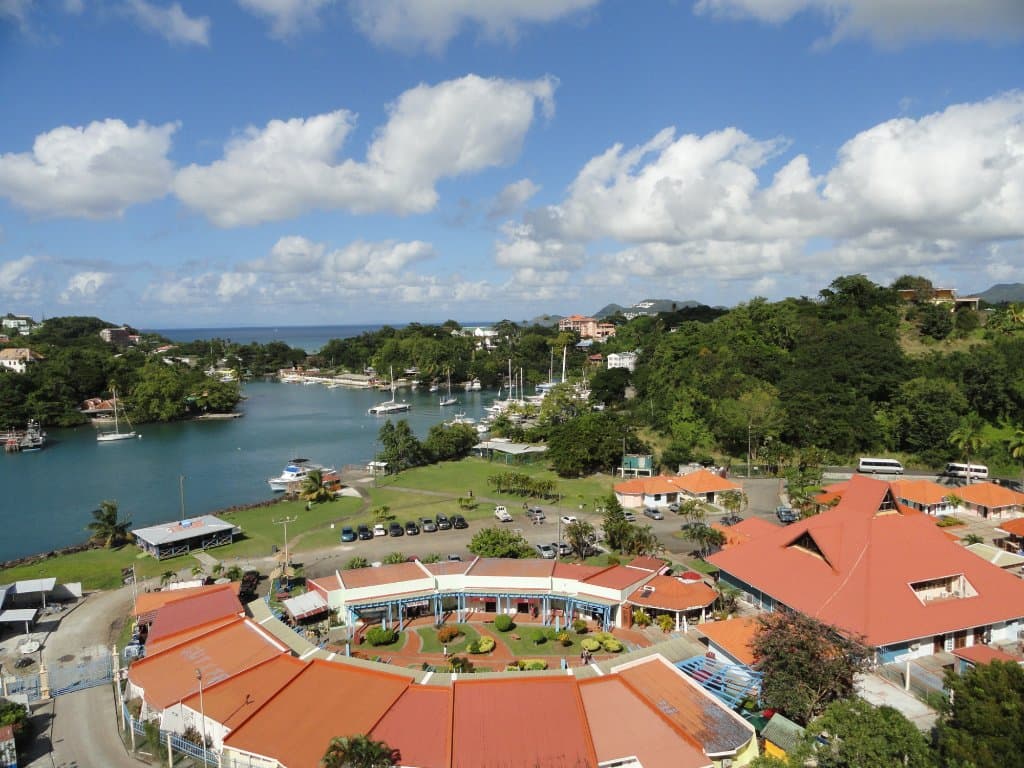 Shopping Area Viewed From Ship