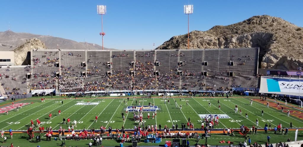 East stands pre game