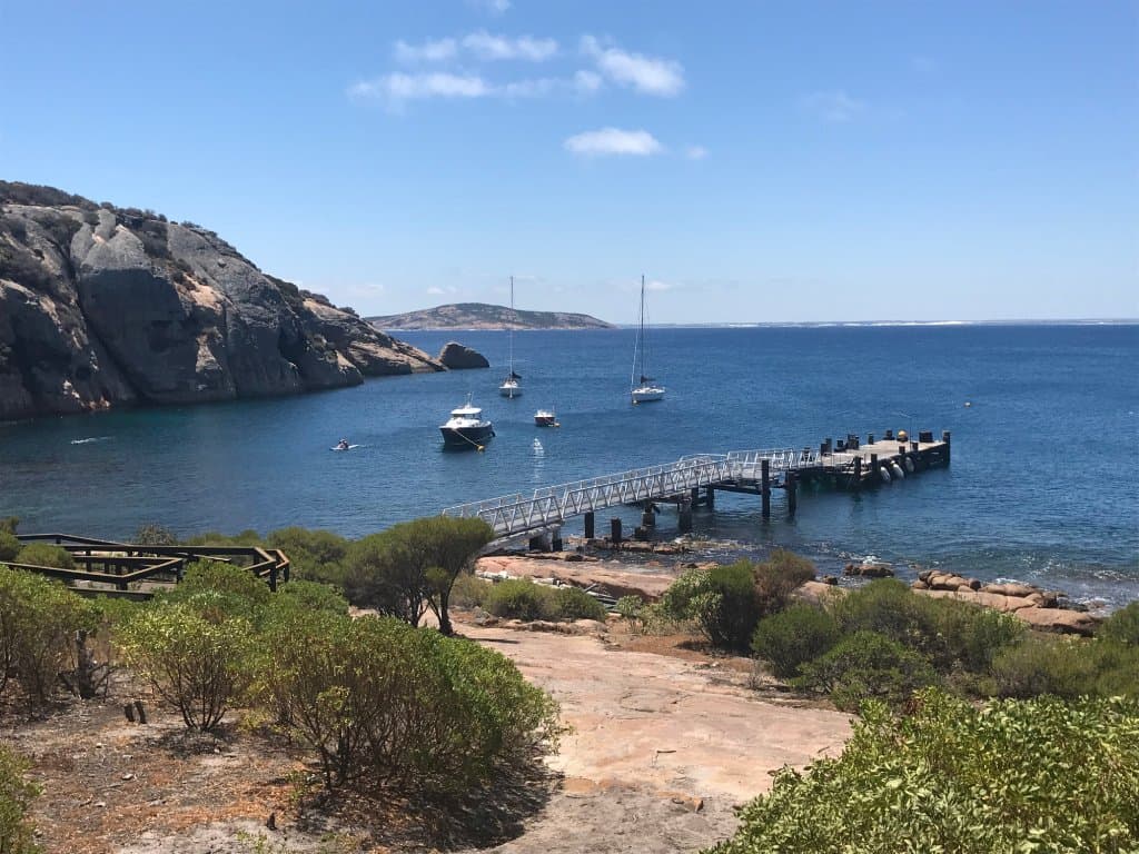 Woody Island - our lunch time view