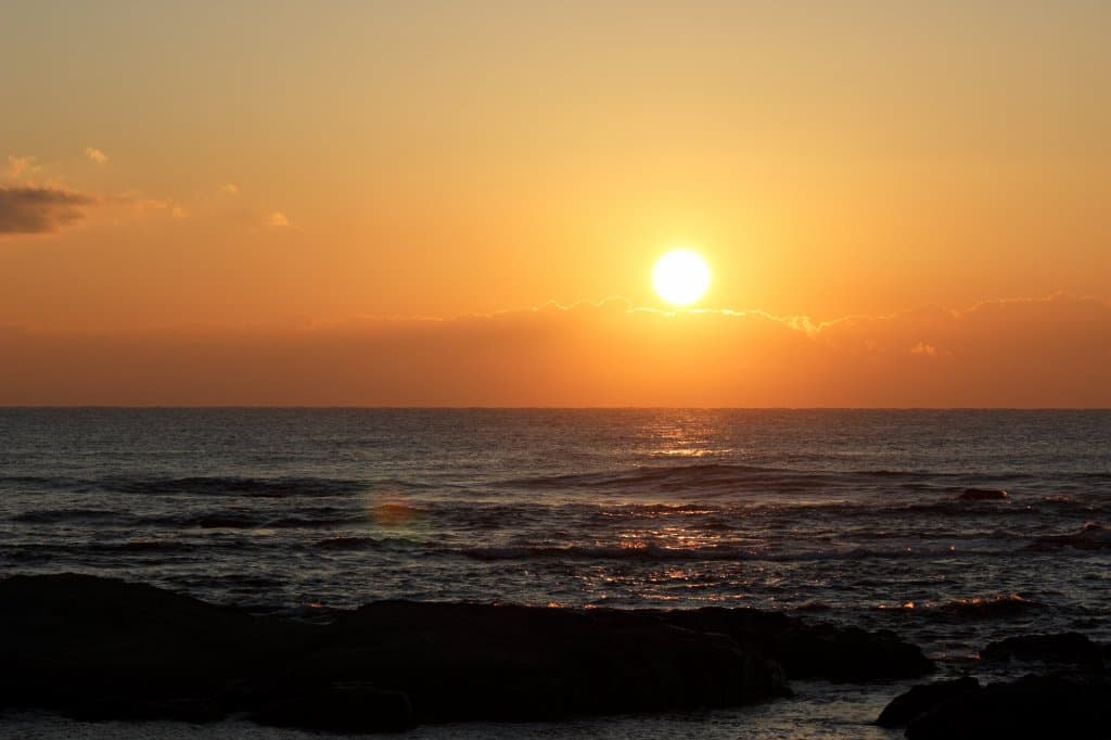道の駅千倉　潮風王国から見たご来光